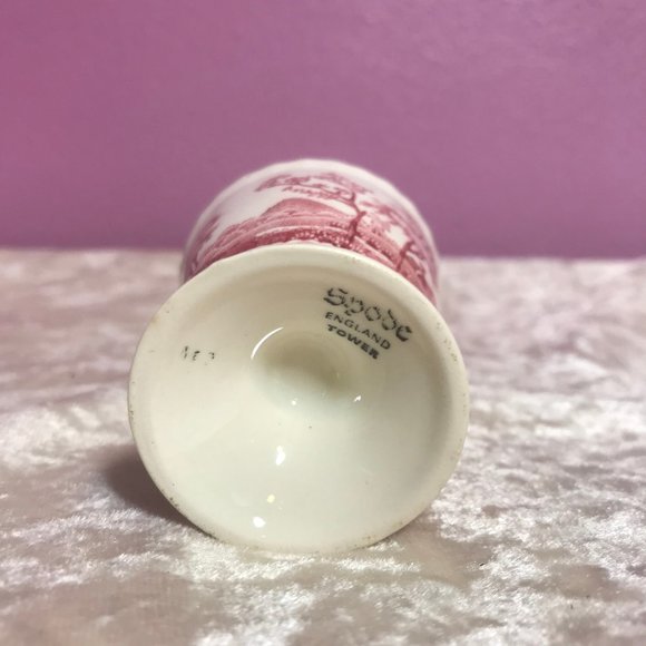 Spode Tower of England Vintage Egg Cup EUC Floral Print Collectible Home Easter - Picture 6 of 7